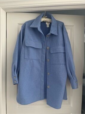 H&M Oversized Button-Up Shacket Jacket